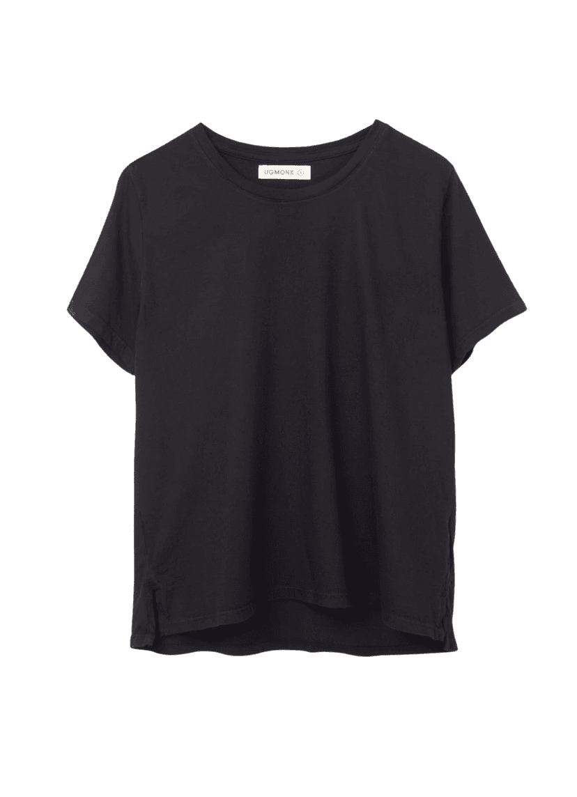 Front of men's Basic Tee in black.