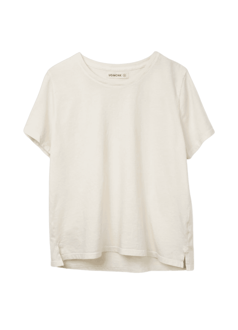 Front of men's Basic Tee in white.